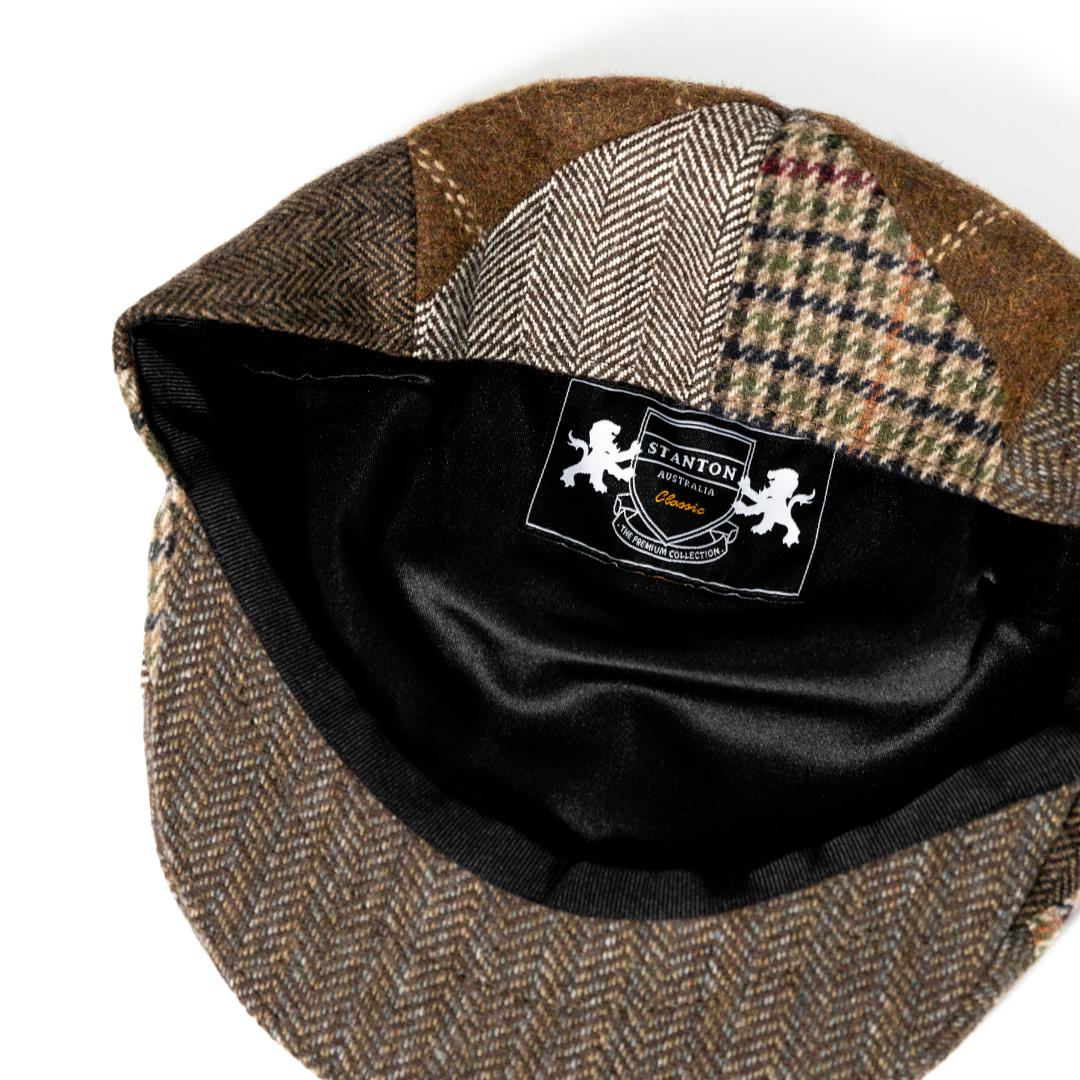 Patchwork Flat Cap-SY804