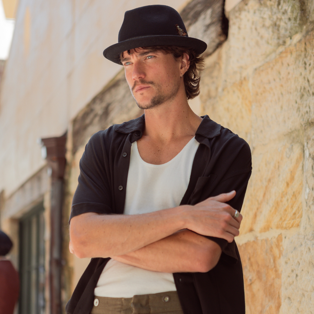 Pork Pie Trilby Hat-SF368
