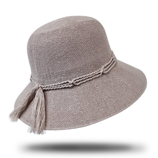 Women's Linen Cloche Hat-HL350