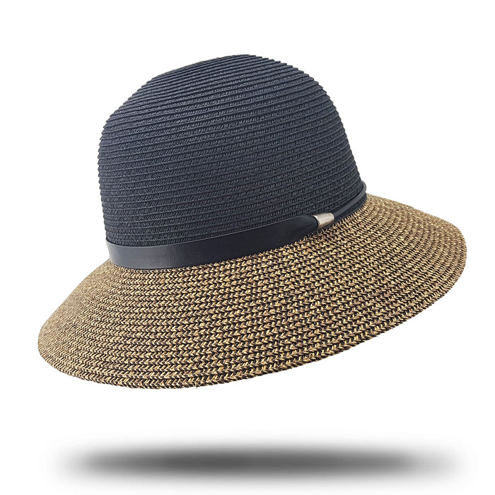 Two Tone Cloche Hat-HL731
