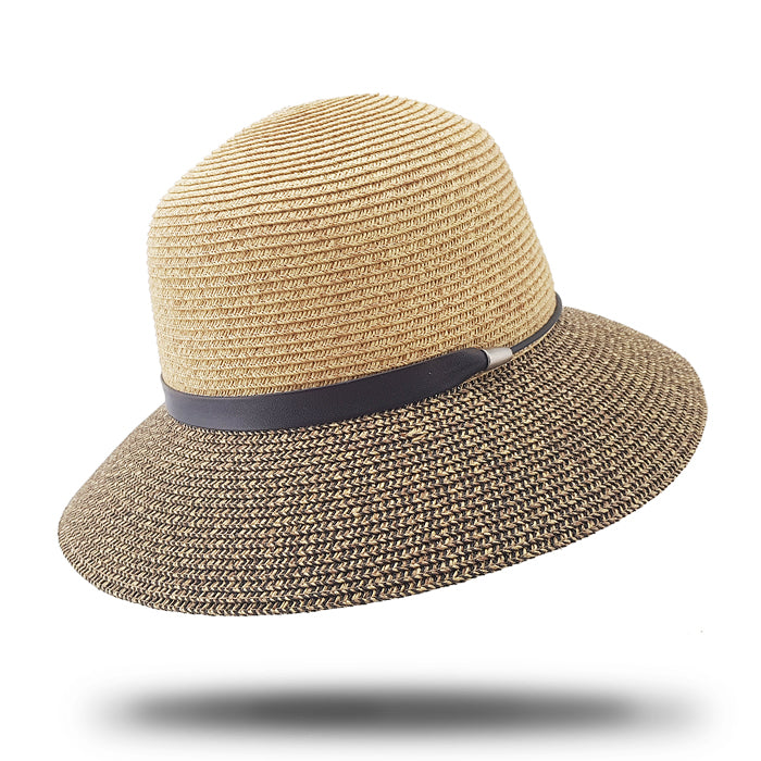 Two Tone Cloche Hat-HL731