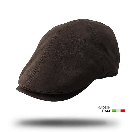 Nappa Leather Flat Cap-IT203