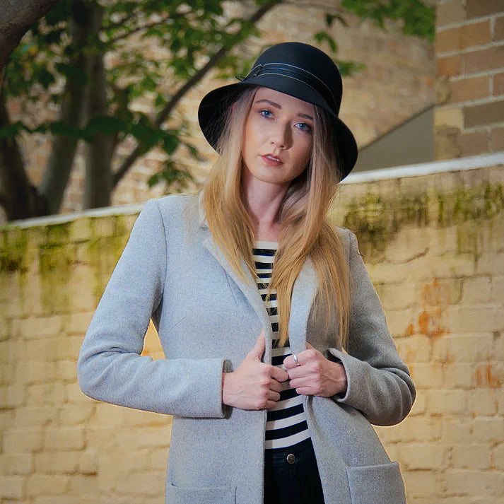 Felt Cloche Hat-RF905