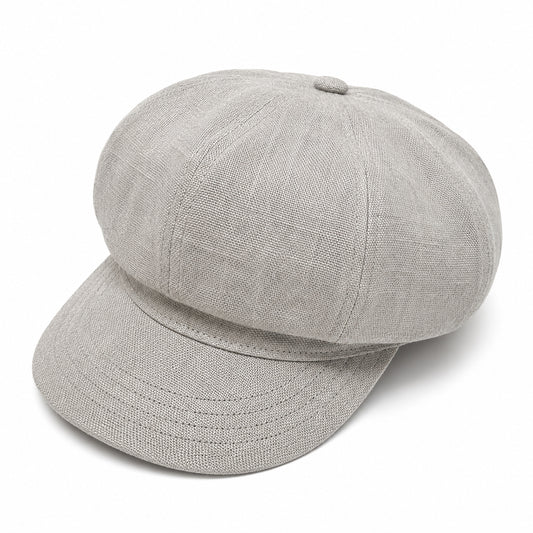 Women's Linen Newsboy Cap-SY533