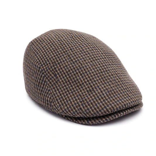 Houndstooth Flat Cap-SY544