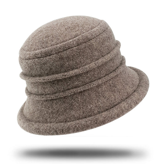Women's Winter Wool Cloche Hat-HW851
