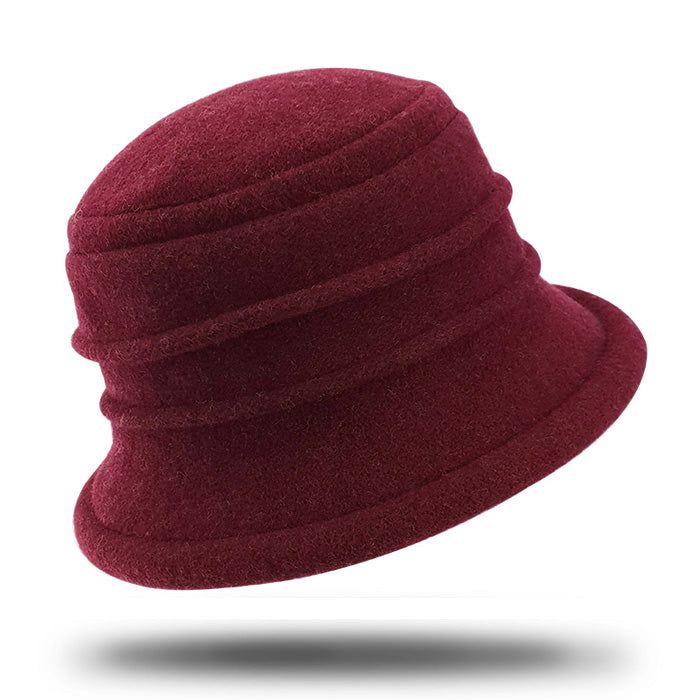 Women's Winter Wool Cloche Hat-HW851