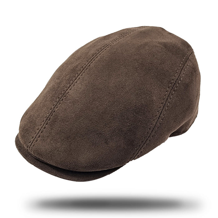 Suede Flat Cap-IT218