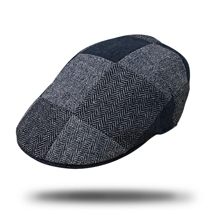 Patchwork Flat Cap-SY804