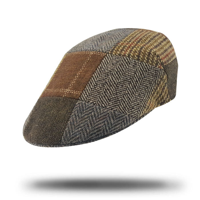 Patchwork Flat Cap-SY804