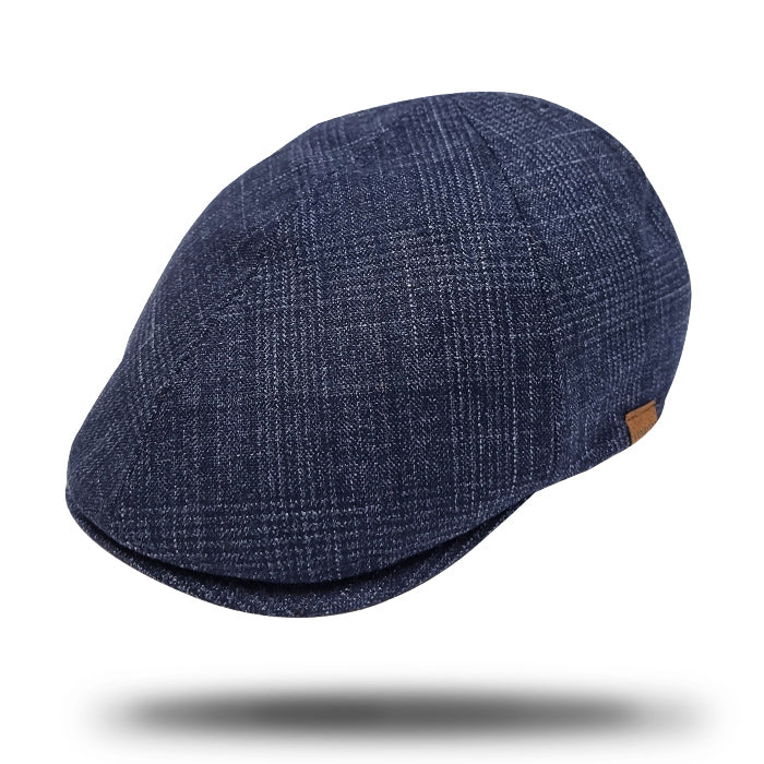 Check Plaid Flat Cap-SY209