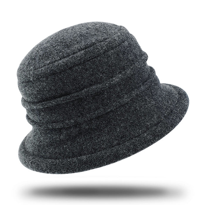 Women's Winter Wool Cloche Hat-HW851