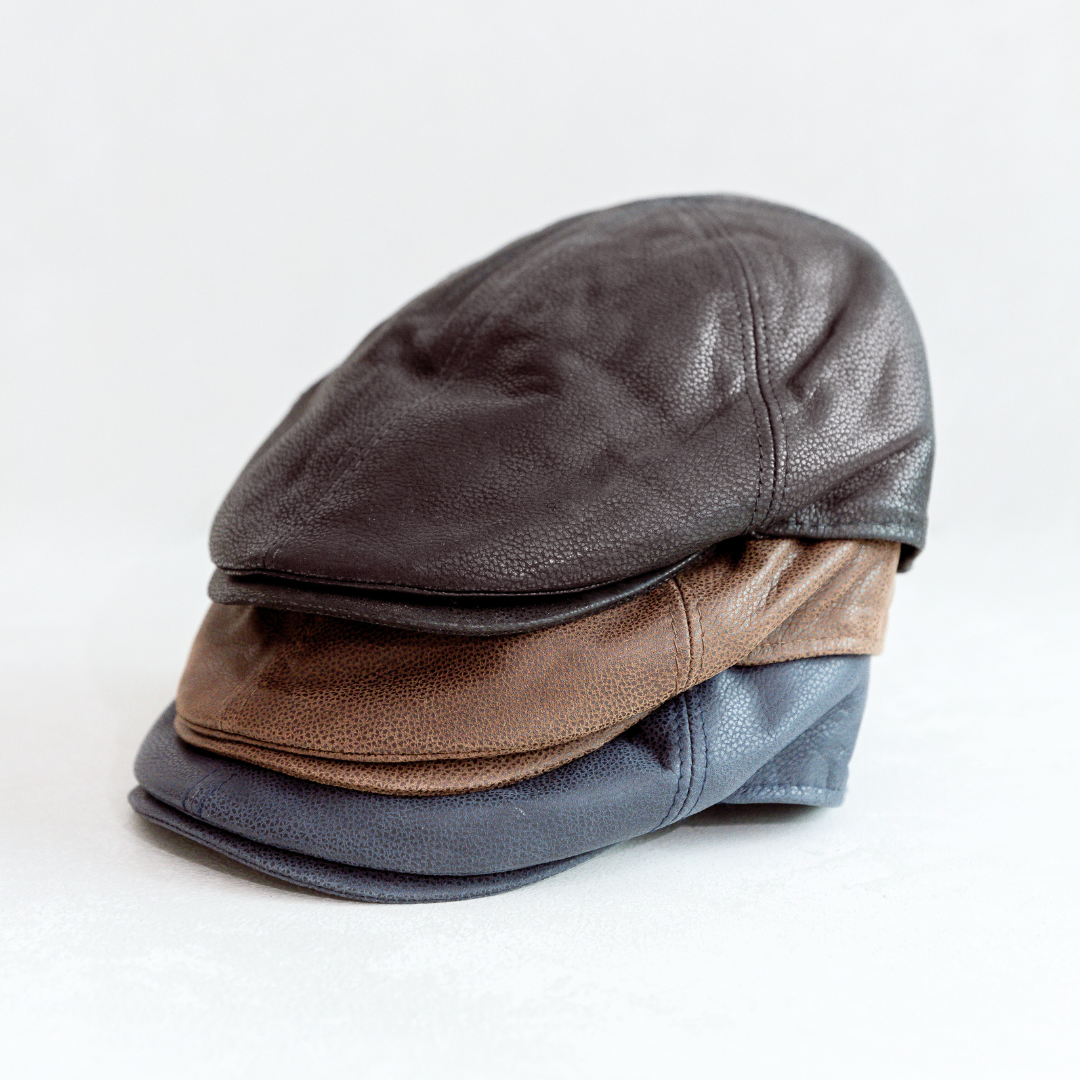 Flat Caps Hat World Australia Nappa Leather Flat Cap IT203