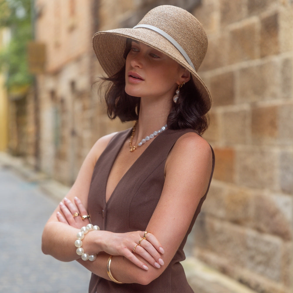 Women's Raffia Hat-SL351