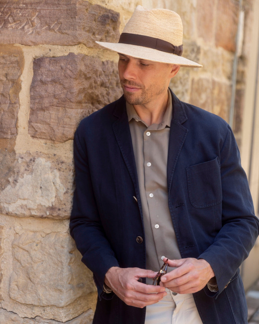 Fine Raffia Fedora-IT307