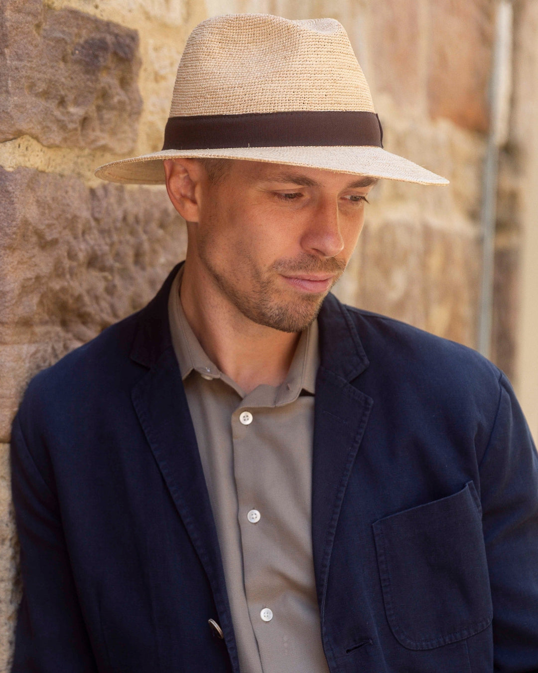 Fine Raffia Fedora-IT307