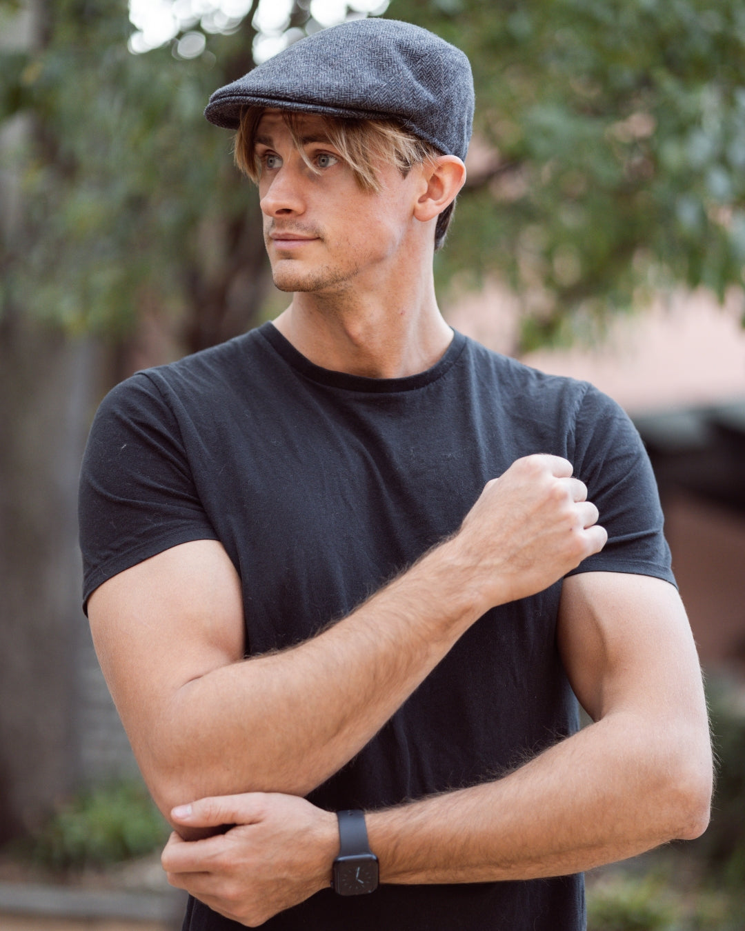 Herringbone Italian Flat Cap-IT202