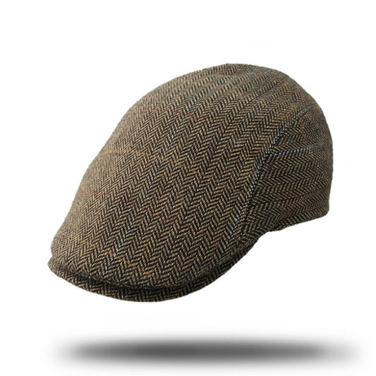 Herringbone Italian Flat Cap-IT202