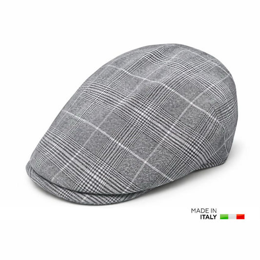Kensington Check Flat Cap-IT237