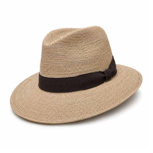 Fine Raffia Fedora-IT307