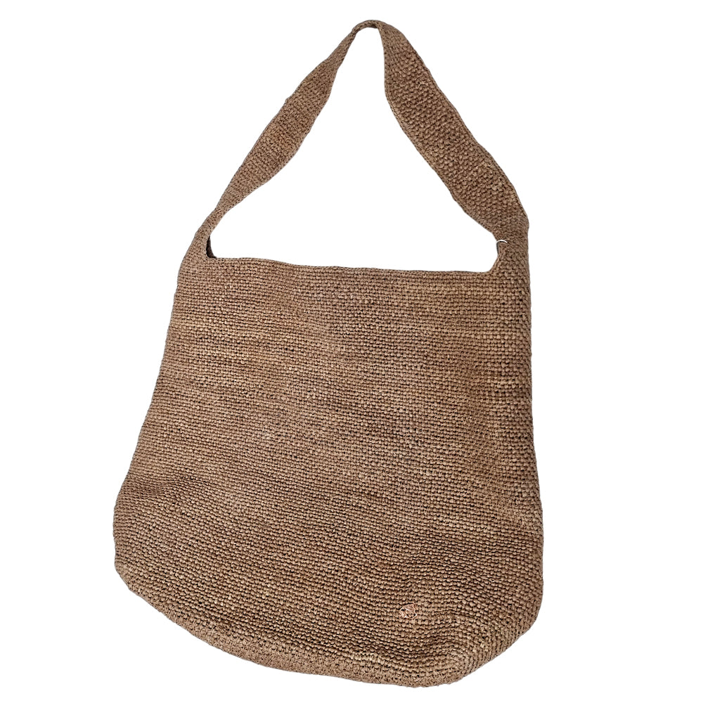Crocheted Raffia Tote Bag-RB101
