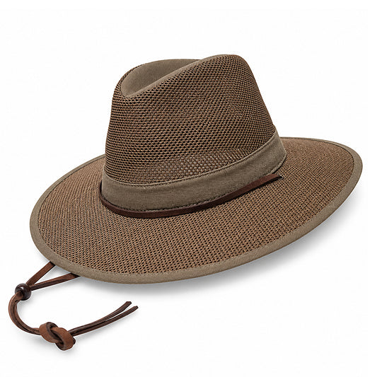 SD511-Cotton Poly Mesh Safari Fedora