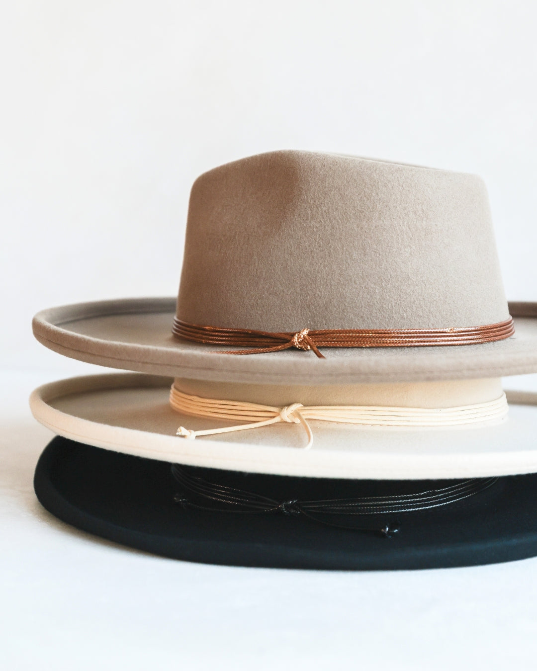 Women's Wide Brim Felt Fedora-SF361
