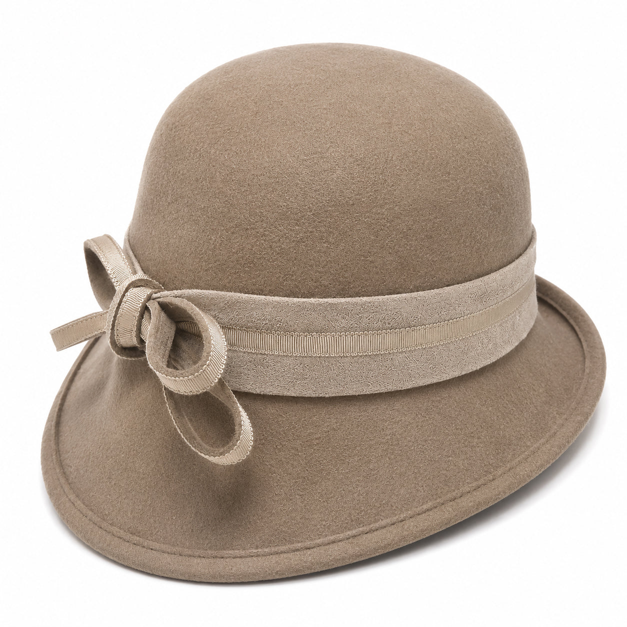 Women’s Wool Bow Cloche-SF538
