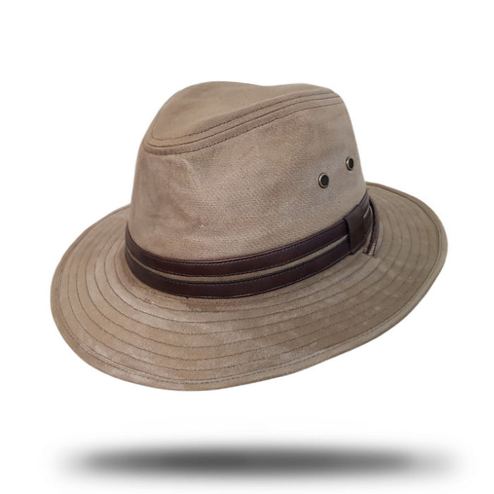 Wax Cotton Safari Hat-SU058