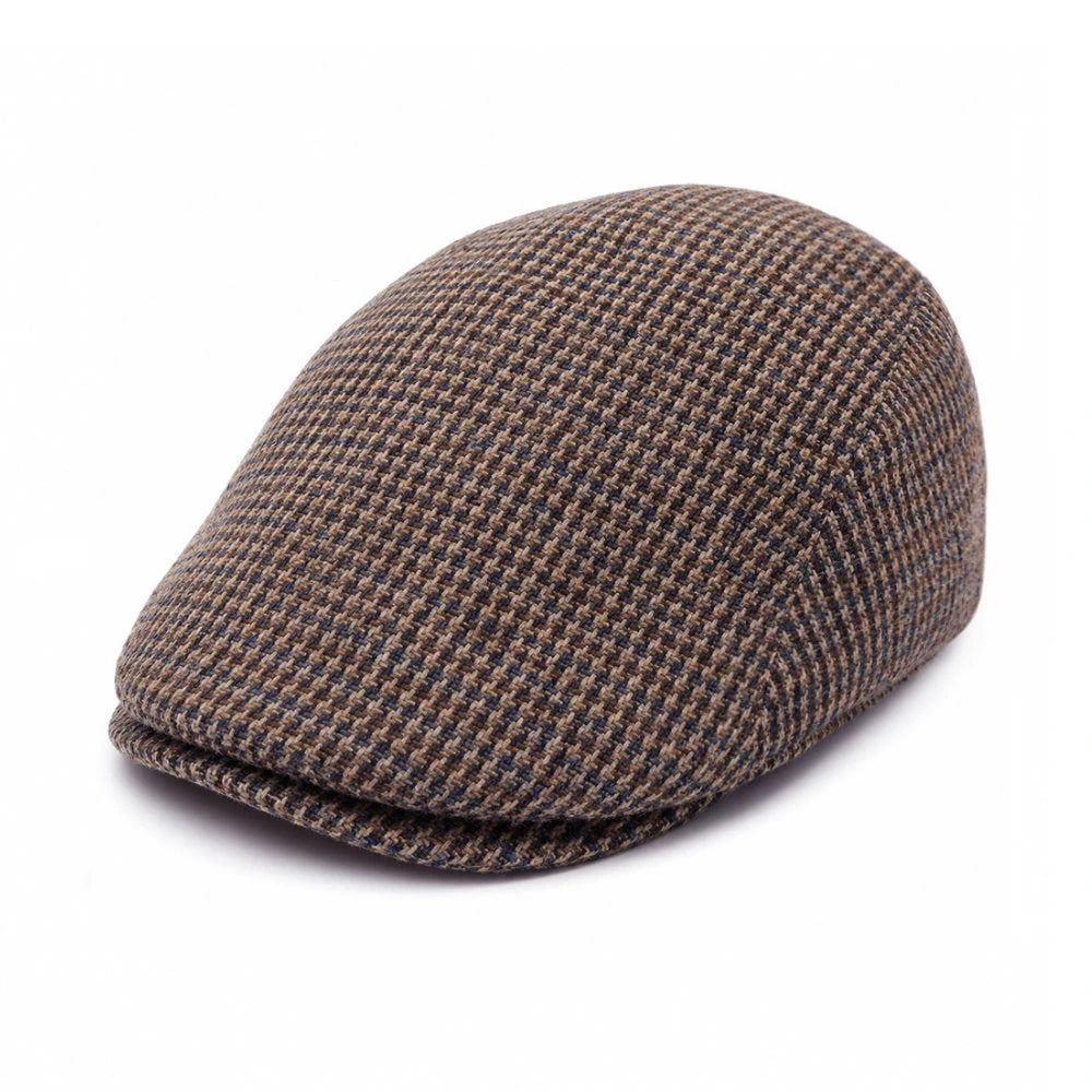 Houndstooth Flat Cap-SY544