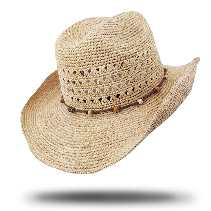 Raffia Cowboy Hat-SB037