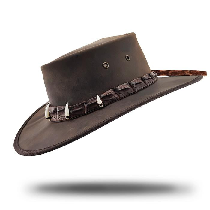 5 Teeth Outback Crocodile-17. Leather Hats-Hat World Australia