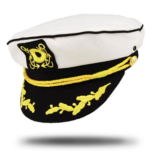 Captain's Sailor Cap - NV107-03. Mens Summer Hats-Hat World Australia
