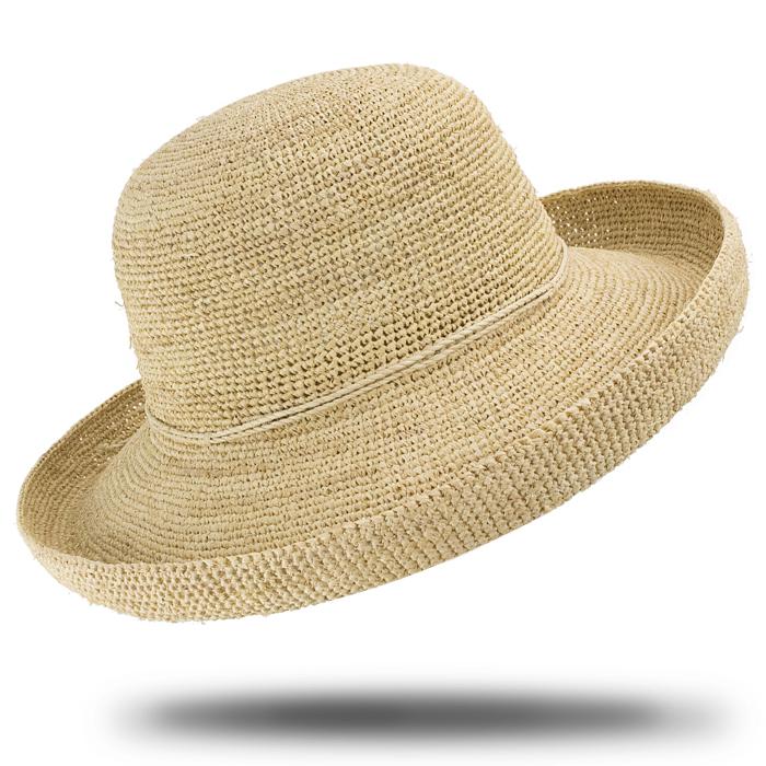 Vintage Panama hat, Woman hat isolated on white background