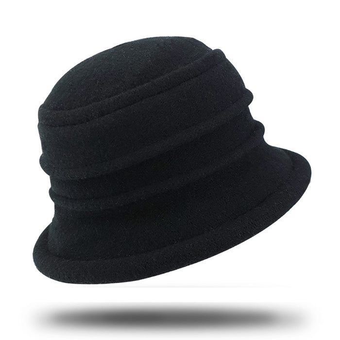 Women's Winter Wool Cloche Hat-HW851
